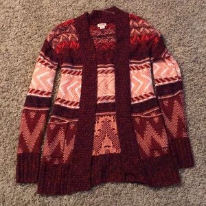 Open front cardigan